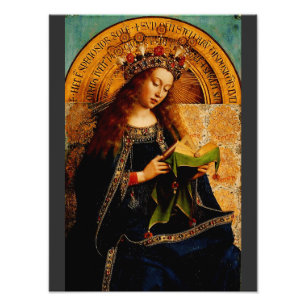 Virgin Mary av Jan van Eyck Fototryck