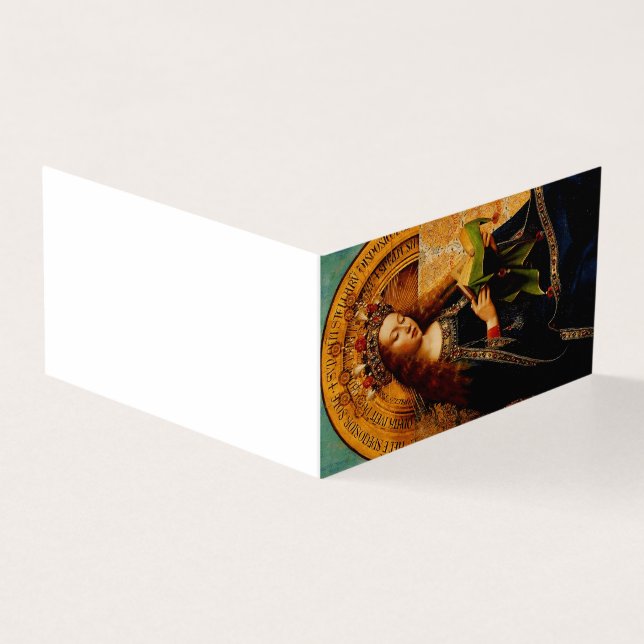 Virgin Mary av Jan van Eyck Kort (Utsida)