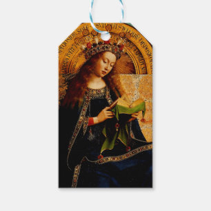 Virgin Mary av Jan van Eyck Presentetikett
