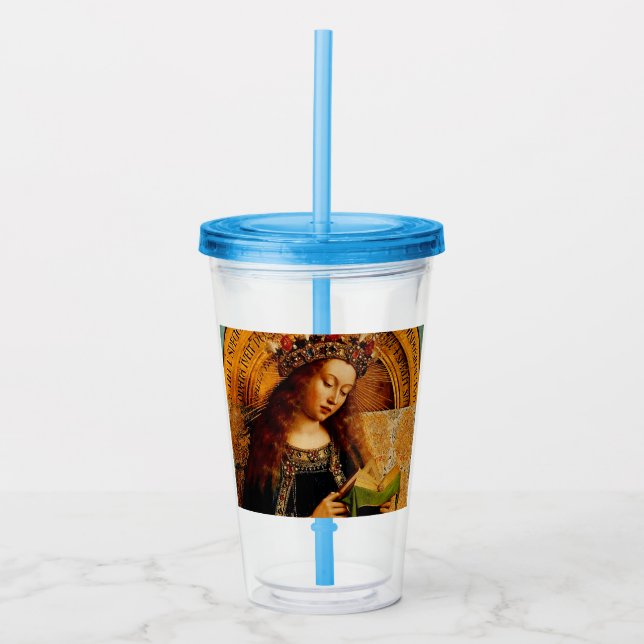 Virgin Mary av Jan van Eyck Take Away Mugg (Framsida)