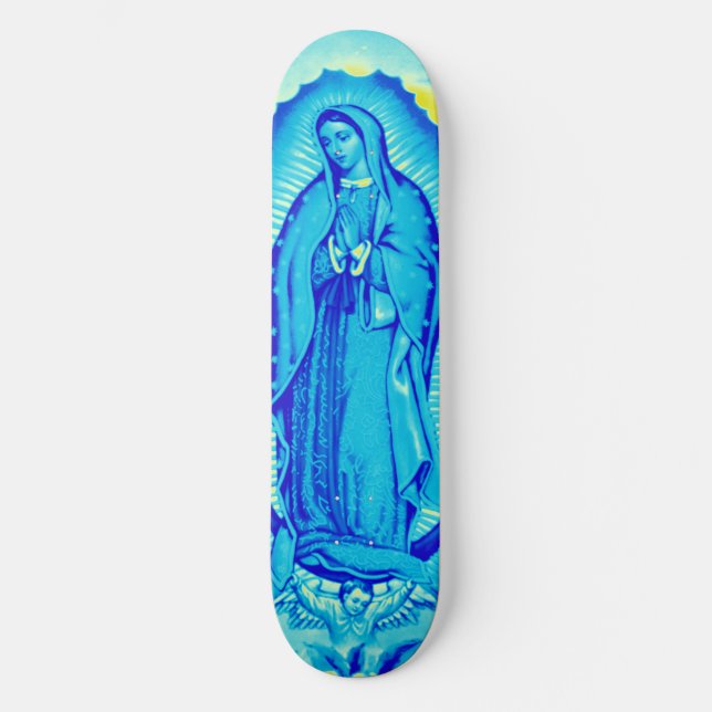 Virgin Mary Blue Skate Deck (Framsida)