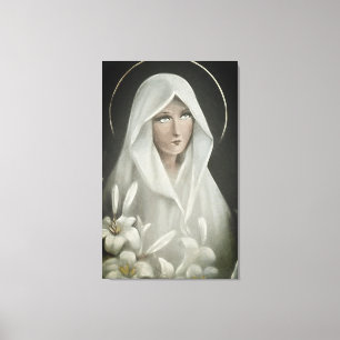 Virgin Mary Canvastryck