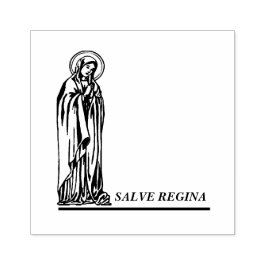 Virgin Mary Catholik Religiösa Blsed Mor Stämpel