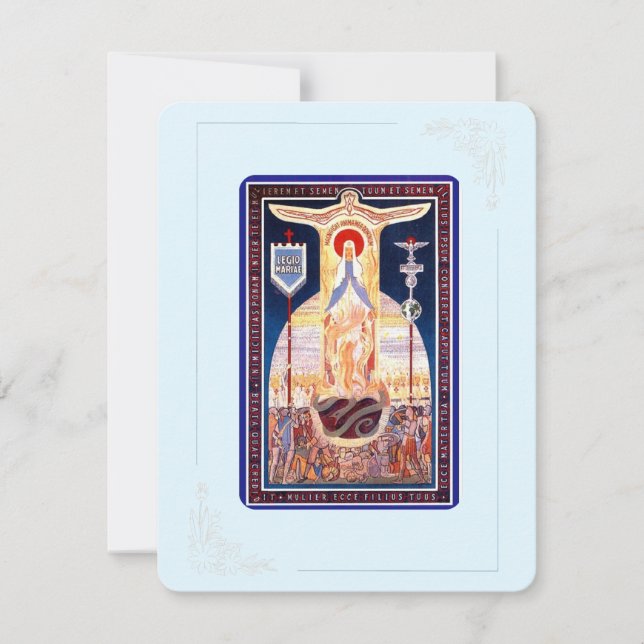Virgin Mary Catholique Funeral Memorial Heliga Car (Framsida)