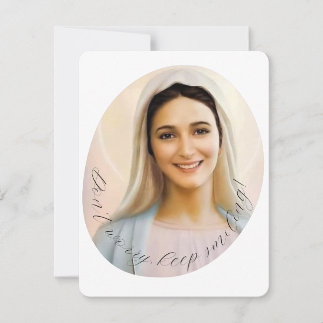 Virgin Mary Catholique Funeral Memorial Heliga Car (Framsida)