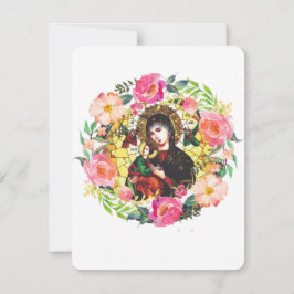 Virgin Mary Catholique Funeral Memorial Heliga Car