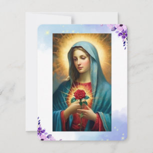 Virgin Mary Catholique Funeral Memorial Heliga Car