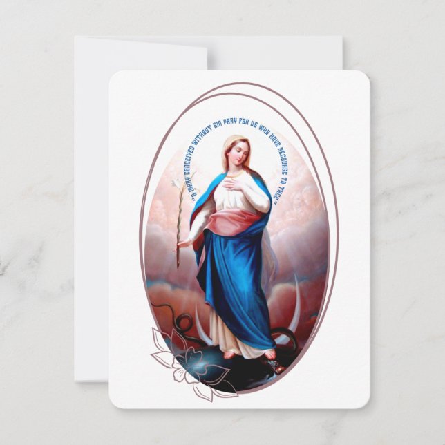 Virgin Mary Catholique Funeral Memorial Heliga Car (Framsida)