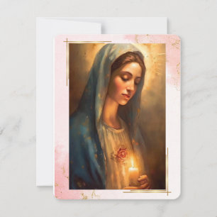 Virgin Mary Catholique Funeral Memorial Heliga Car