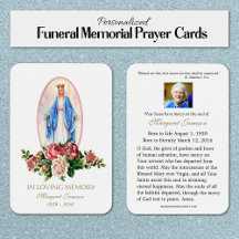Virgin Mary Catholique Funeral Memorial Heliga Car