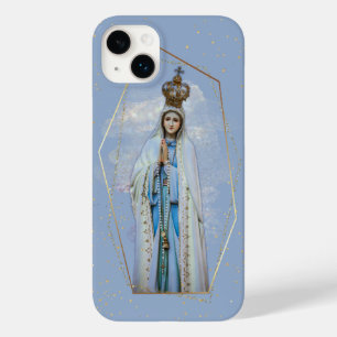 Virgin Mary Catholique Himlar Blue & Guld