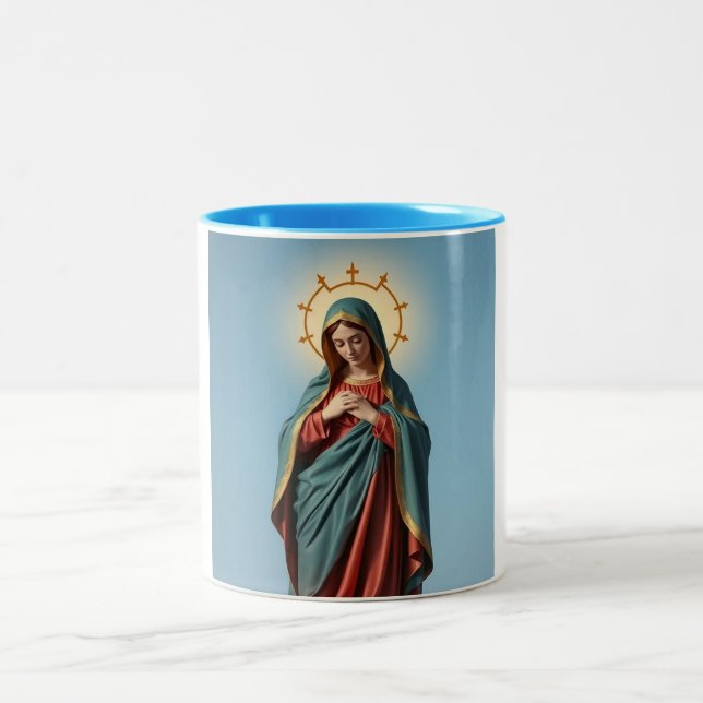 Virgin Mary Ceramic Coffee Mugg (Center)