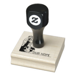 Virgin Mary Fatima Heliga Rosary Immaculate Heart Stämpel