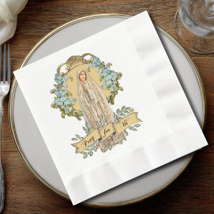 Virgin Mary Fatima Immaculate Heart Rosary Pray Pappersservett