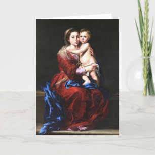 Virgin Mary från Rosary Jesus Religiösa Kort