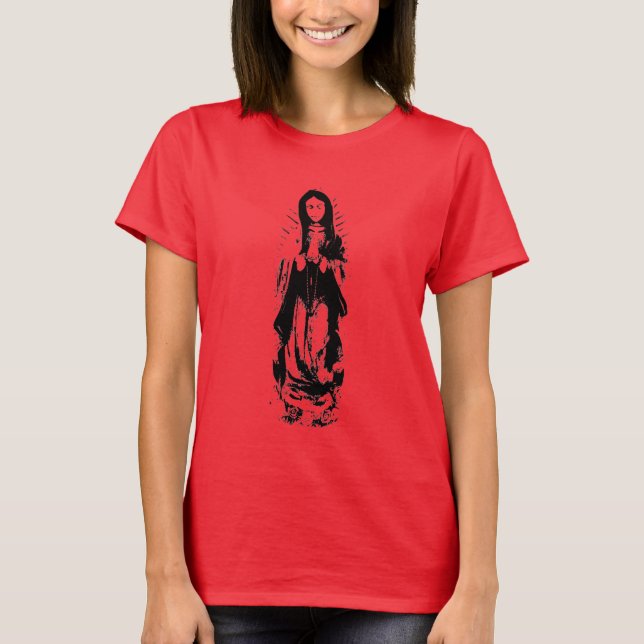 Virgin Mary Fullt Length-garanti T-shirt (Framsida)