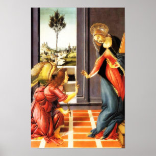 Virgin Mary Gabriel Angel Poster