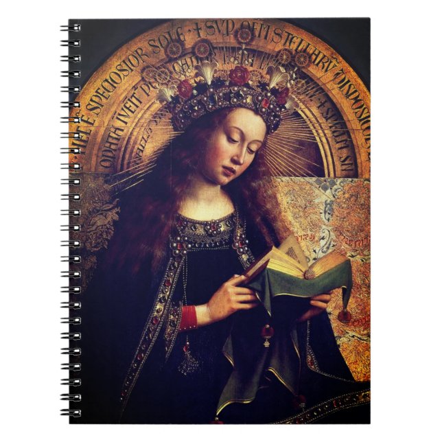 Virgin Mary - Ghent Altarbit från Jan van Eyck Anteckningsbok (Framsidan)