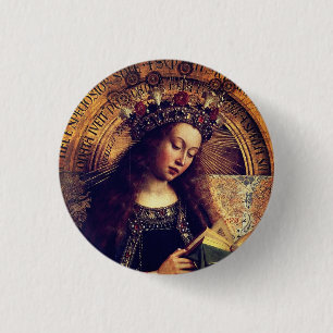 Virgin Mary - Ghent Altarbit från Jan van Eyck Knapp