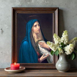 Virgin Mary gråtande, E. Steinmann Poster