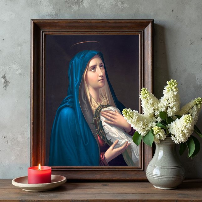 Virgin Mary gråtande, E. Steinmann Poster (Skapare uppladdad)