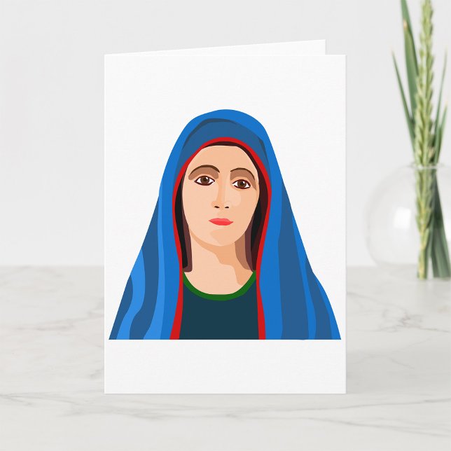 Virgin Mary Greeting Cards Kort (Skapare uppladdad)