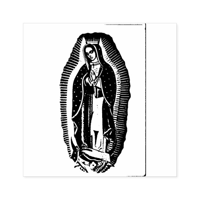 Virgin Mary Guadalupe Mexikanska Religiösan katoli Stämpel (Tryck)