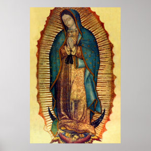 Virgin Mary Guadalupe Tilma Fullt Image Poster