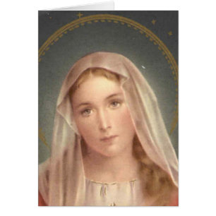 VIRGIN MARY HÄLSNINGSKORT