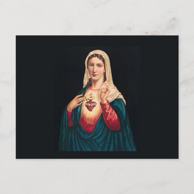 Virgin Mary Helg Vykort (Framsida)