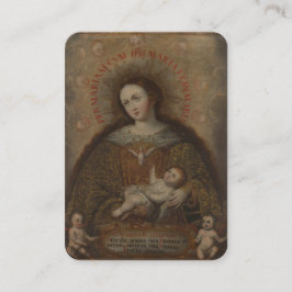 Virgin Mary Heliga Spirit Catholik Jesus Prayer Placeringskort