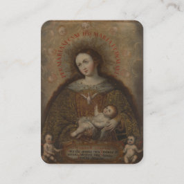 Virgin Mary Heliga Spirit Catholik Jesus Prayer Placeringskort