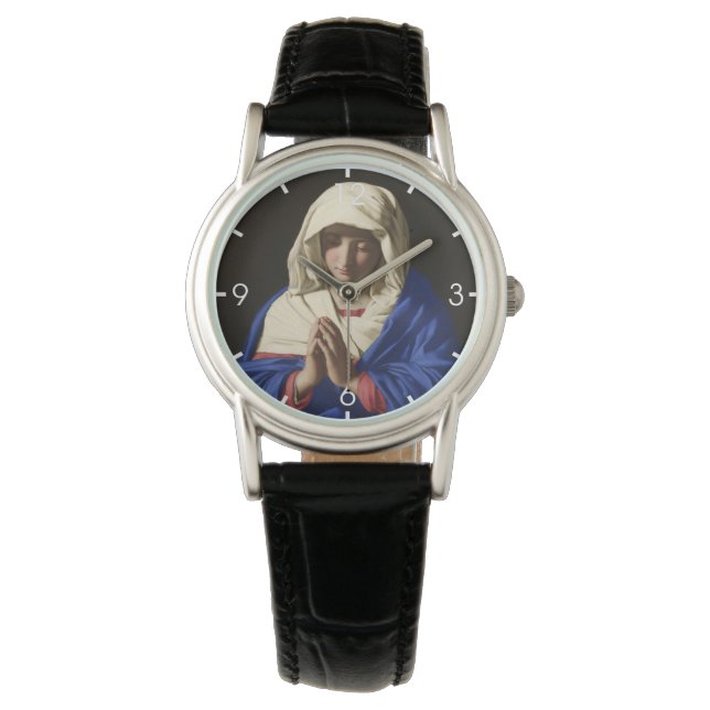 Virgin Mary i Prayer Armbandsur (Framsida)