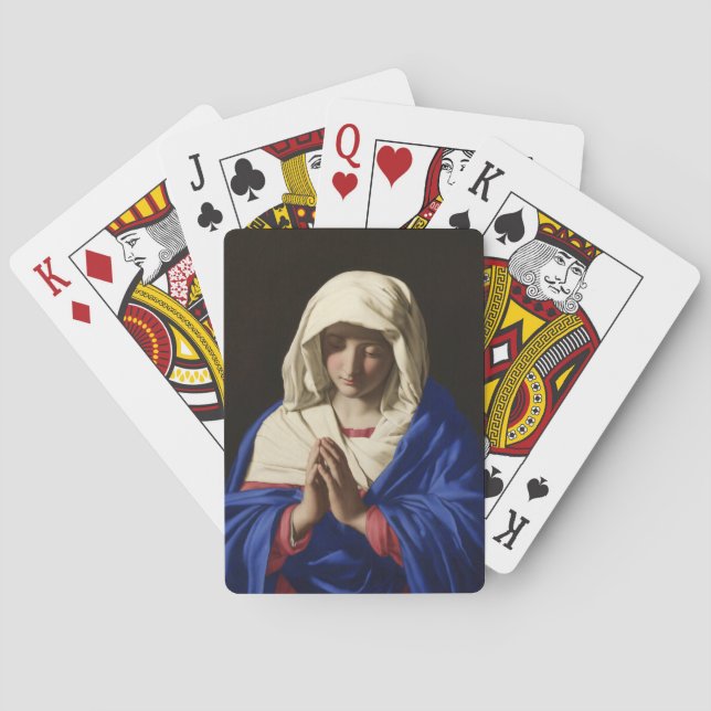Virgin Mary i Prayer Casinokort (Baksidan)