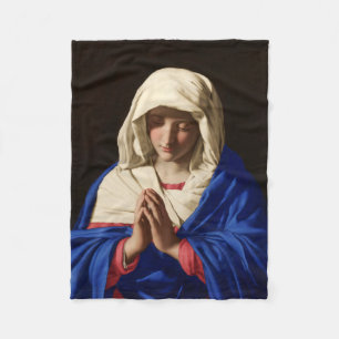 Virgin Mary i Prayer Fleecefilt