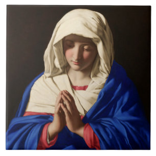 Virgin Mary i Prayer Kakelplatta