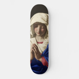 Virgin Mary i Prayer Mini Skateboard Bräda 18,5 Cm