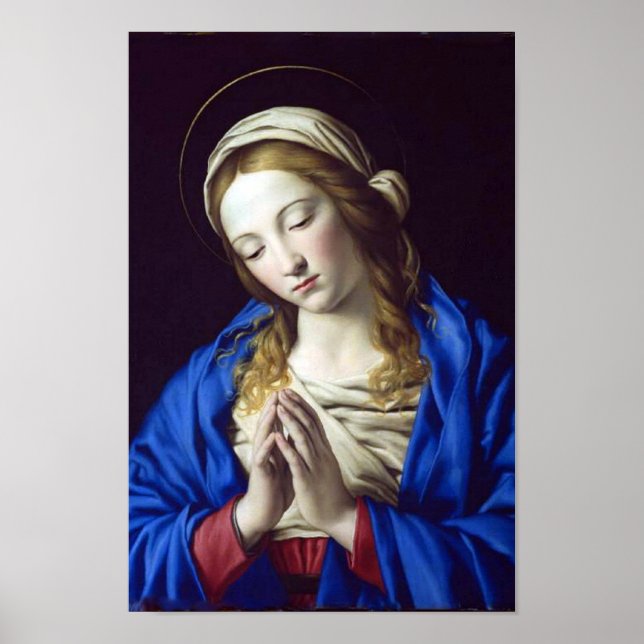 Virgin Mary i Prayer poster (Framsidan)