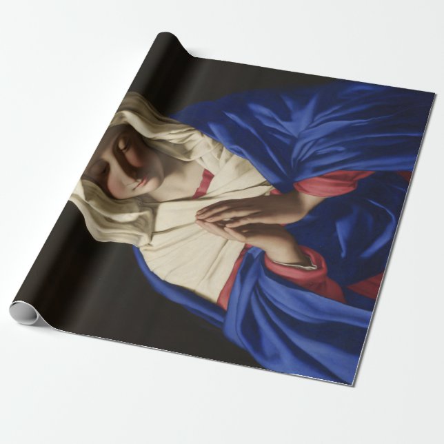 Virgin Mary i Prayer Presentpapper (Utrullad)