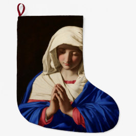 Virgin Mary i Prayer Stor Julstrumpa