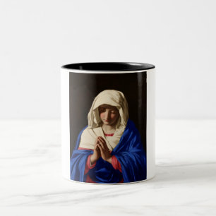 Virgin Mary i Prayer Två-Tonad Mugg