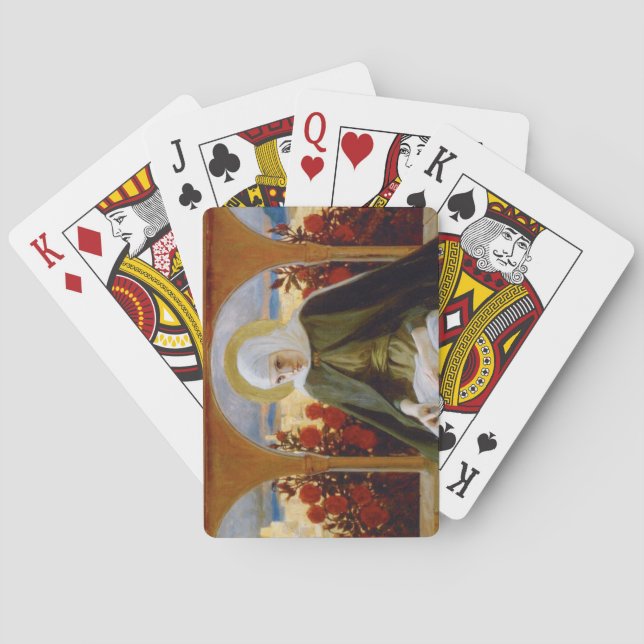 Virgin Mary i Ro Garden (Albert Edelfilt) Casinokort (Baksidan)