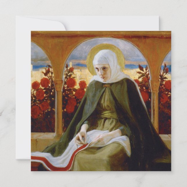 Virgin Mary i Ro Garden (Albert Edelfilt) Kort (Framsida)