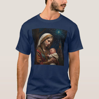 Virgin Mary & Jesus jultomhet T Shirt