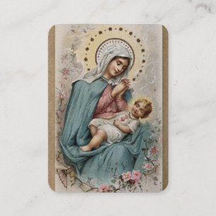 Virgin Mary Jesus katolska Consecration Prayer Placeringskort