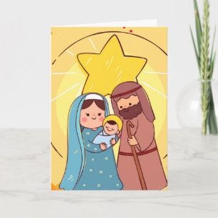 Virgin Mary Jesus Nativitetjul Helgkort