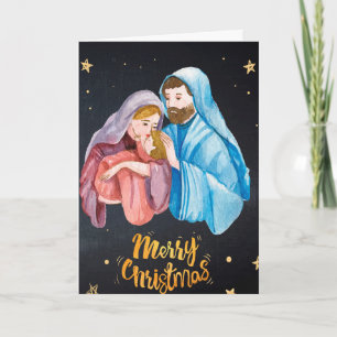 Virgin Mary Jesus Nativitetjul Helgkort
