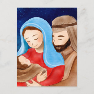 Virgin Mary Jesus Nativitetjul Vykort