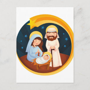 Virgin Mary Jesus Nativitetjul Vykort