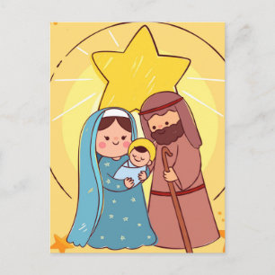 Virgin Mary Jesus Nativitetjul Vykort